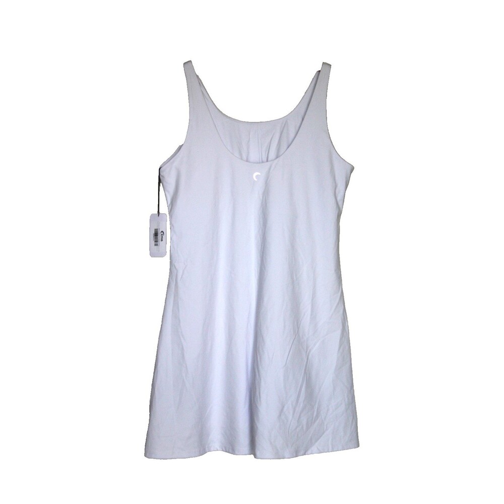 Zyia Active White Match Point Tank Dress Athletic Workout Sport Stretch NWT  XXL
